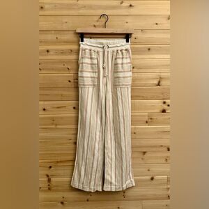 Faherty Size XSmall Cotton Boho Day Tripper Vertical Striped Pants